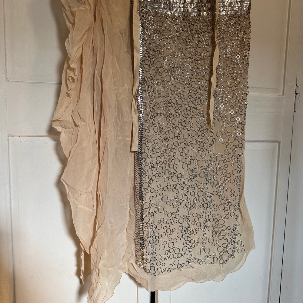 NWT Soft Beige Zara Atelier Kaftan with Metal Detail - Picture 4 of 15